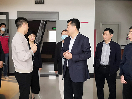 保定市李市長(zhǎng)等領(lǐng)導(dǎo)一行蒞臨河北泓之木環(huán)?？萍脊煞萦邢薰疽暡熘笇?dǎo)
